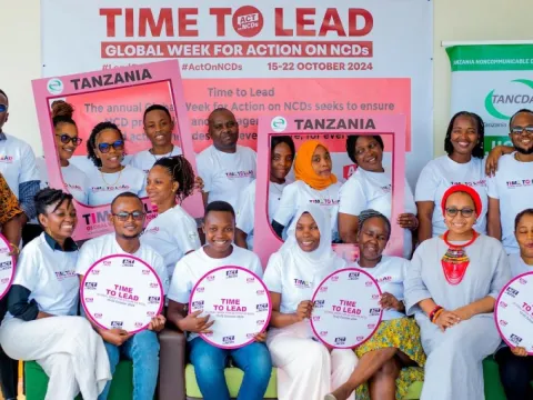 Tanzania NCD Alliance advocates during Global Week for Action on NCDs 2024