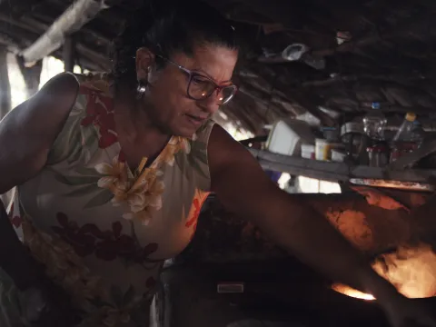 Maria, person living with multiple chronic conditions in Brazil. Still from Facing Forward series