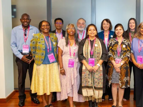NCDA's Board of Directors for the 2023-2025 term at the 2025 Global NCD Alliance Forum in Kigali.