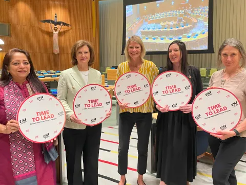 NCDA leadership in UN HQ for the Multi-Stakeholder Hearing 2025