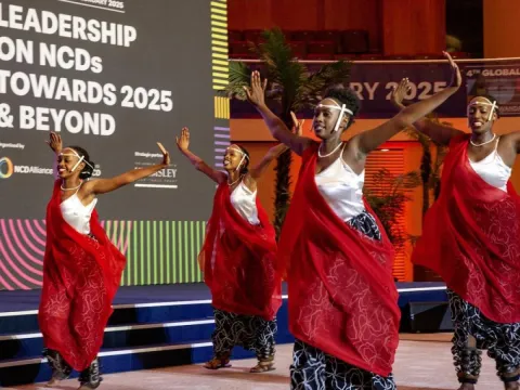 Rwandan dancers at the Opening Ceremony of the NCD Alliance Global Forum 