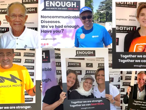 Photos from WHO's event Walk the Talk: Health for all Challenge, 20 May, Geneva.