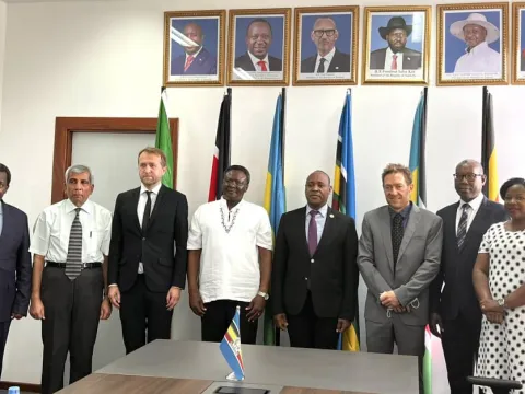 Photo: Meeting with the Secretary General of the East Africa Community. Courtesy of NCD Alliance East Africa. on Dr Peter M Mathuki