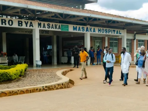 NCD Alliance Board members visit the Masaka District Hospital in Kigali. March 2023.