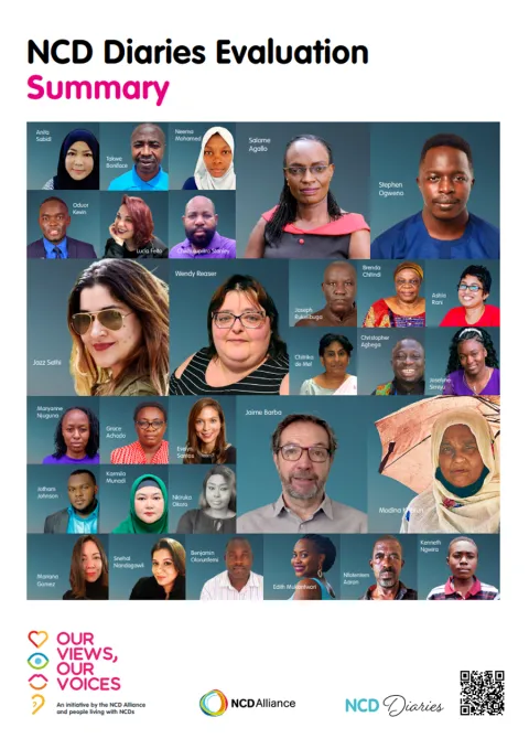 Cover of the NCD Diaries evaluation