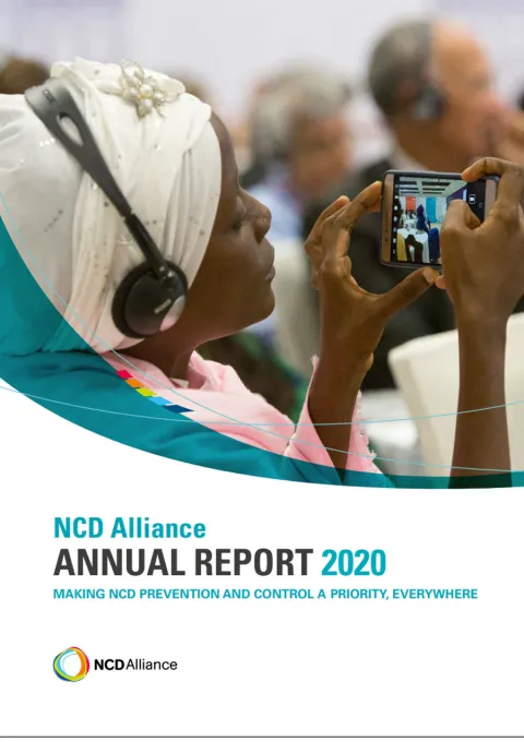 2020 annual report from ncd alliance cover