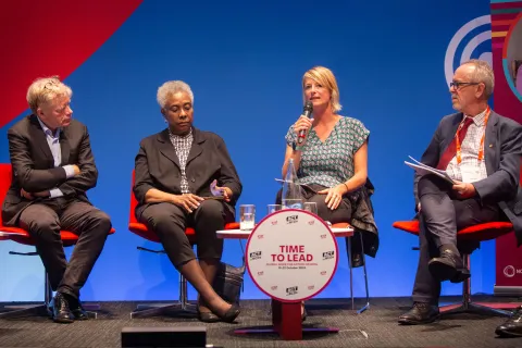 Panel at WHA 77 event in geneva for ncd alliance