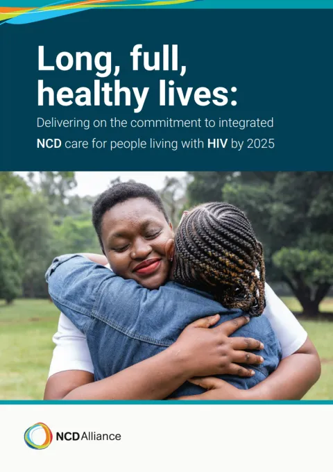 long healthy lives living with HIV and NCDs report cover