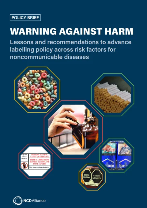 warning against harm NCDs report cover