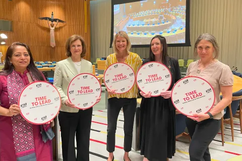 NCDA leadership in UN HQ for the Multi-Stakeholder Hearing 2025