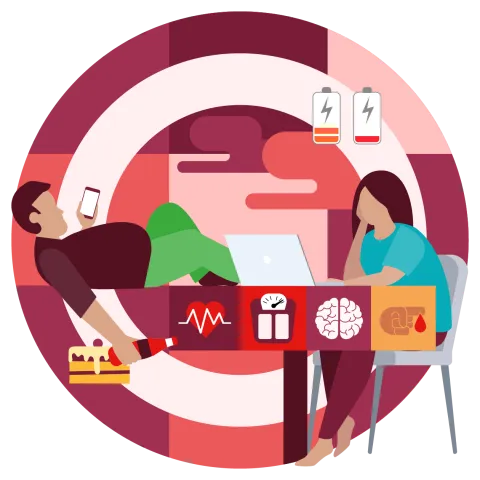 physical inactivity illustration