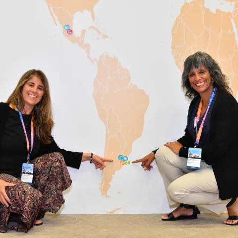 Delegates from Uruguay at the Global NCDA Forum 2020 in Sharjah, UAE