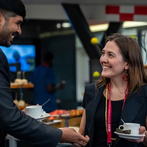 women chatting a NCD alliance Forum in Kigali