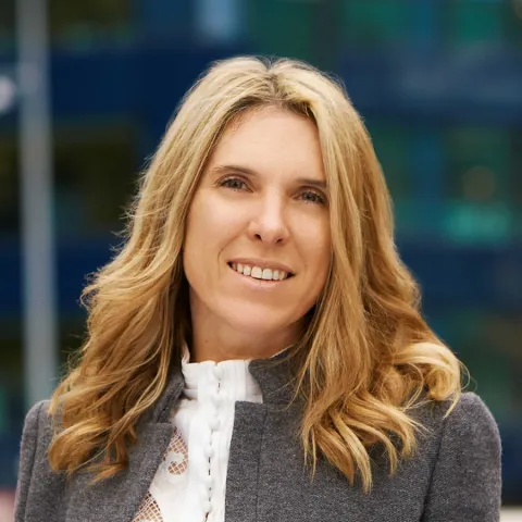 Spanish lady smiling for a portrait